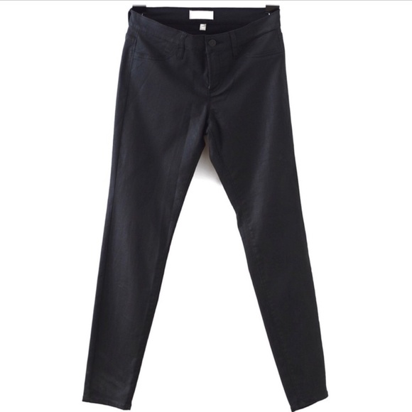 Banana Republic Denim - Banana Republic | black wax denim skinny jeans